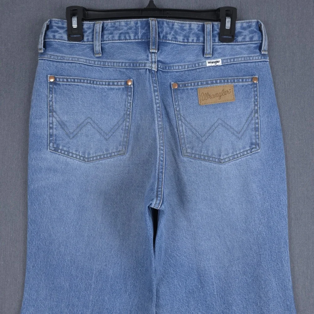 Wrangler Wanderer High Rise Flare Jeans Womens 29x30 (Fits 31x30) Wide Leg Denim - Picture 11 of 16